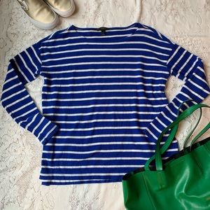 J. Crew Striped long sleeved shirt